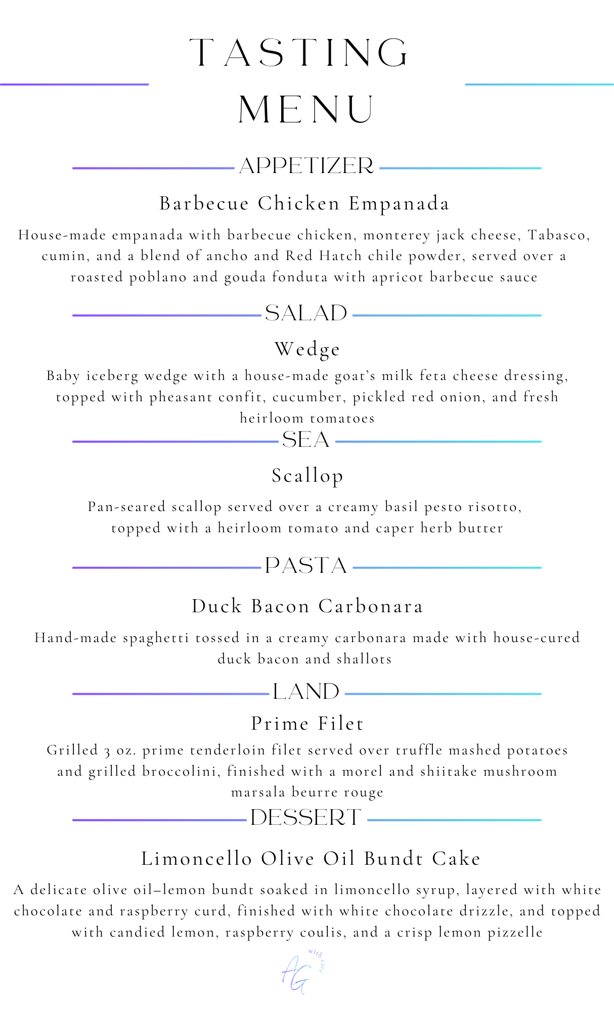 Time and Terroir Tasting Menu (40)
