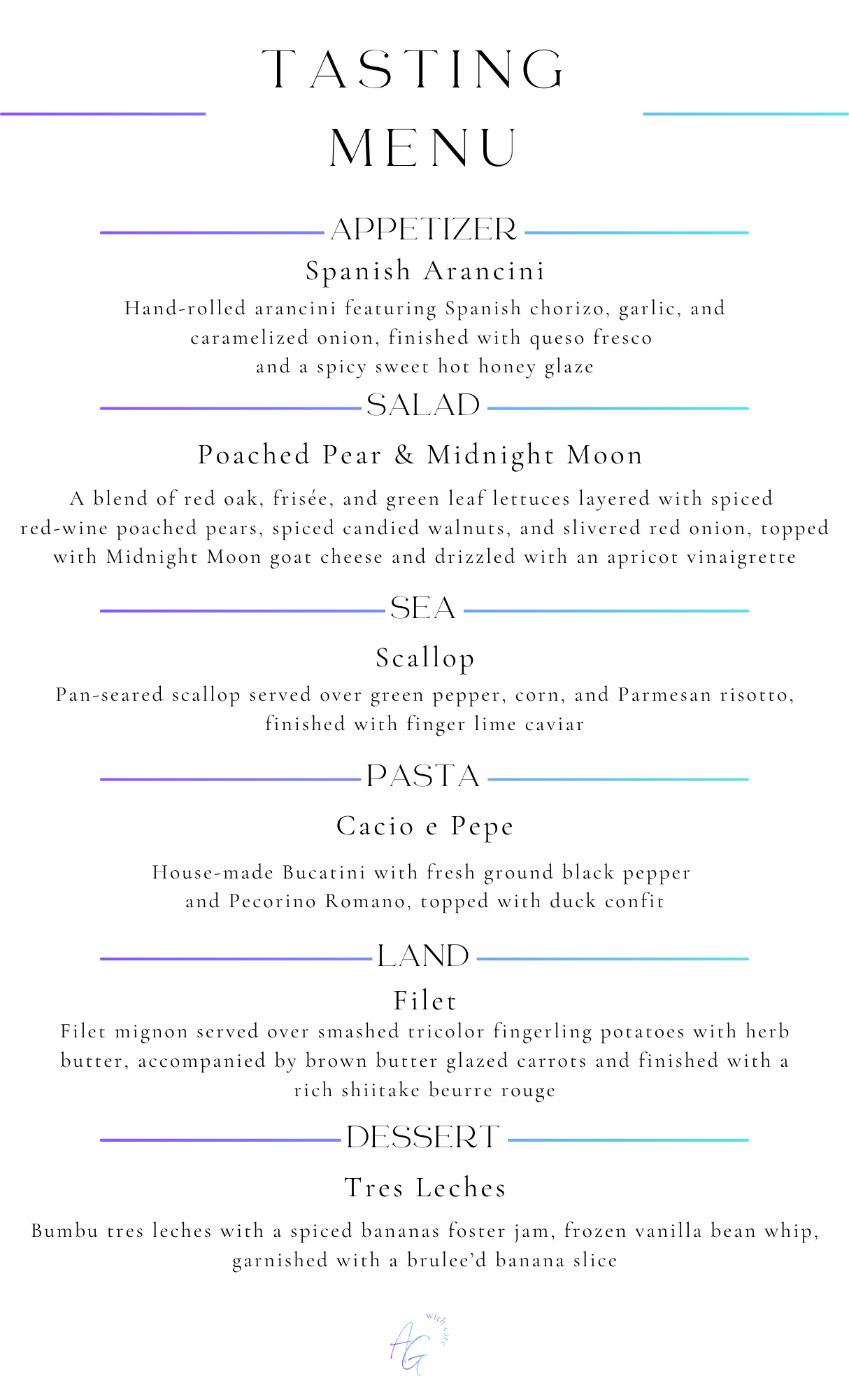 Time and Terroir Tasting Menu (4)
