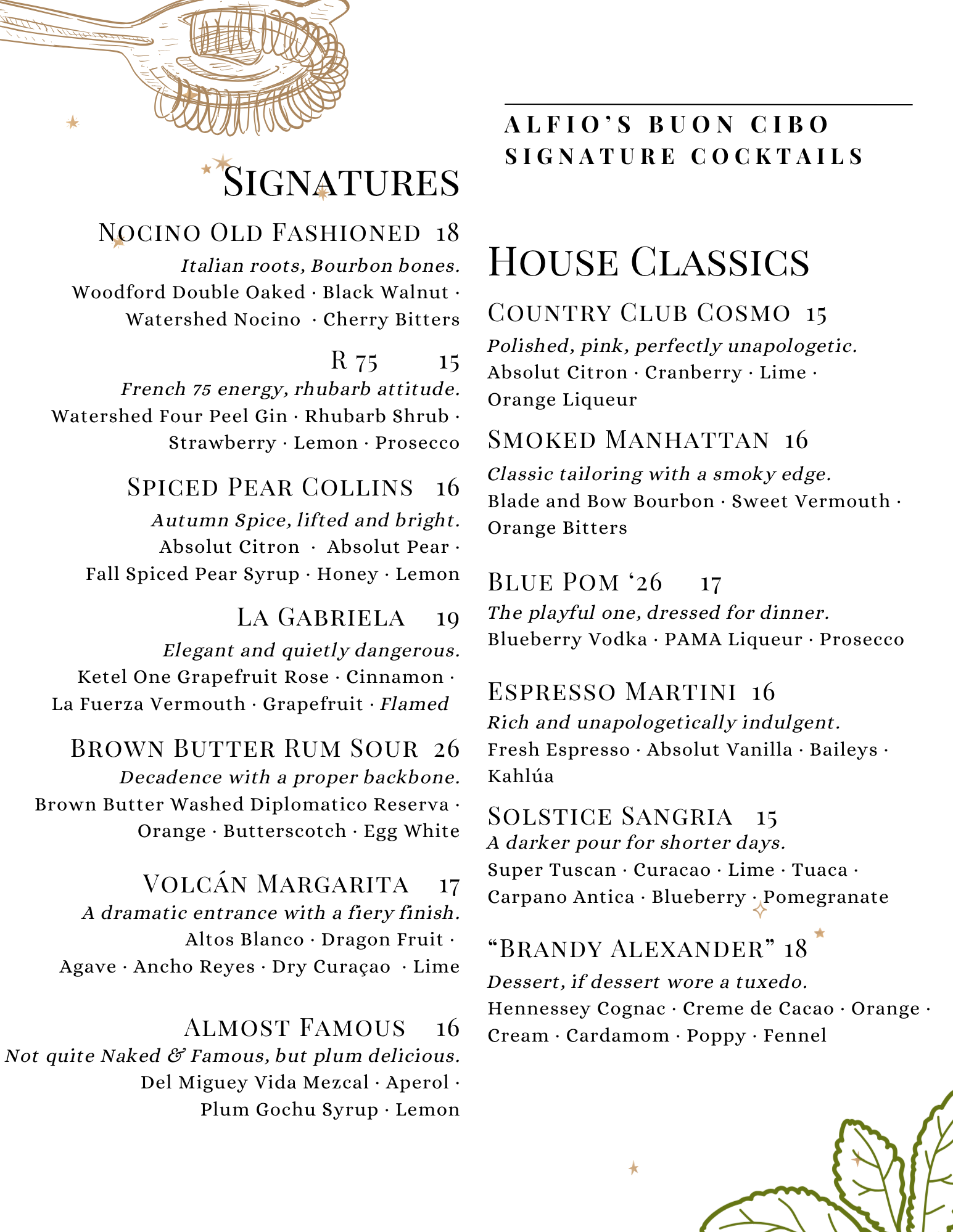 Alfio's Buon Cibo Cocktails (2)